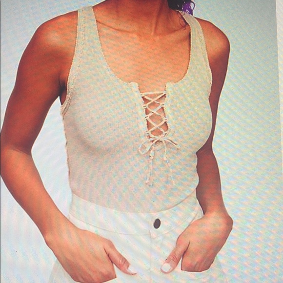 Free People Cream Tank - Picture 1 of 8